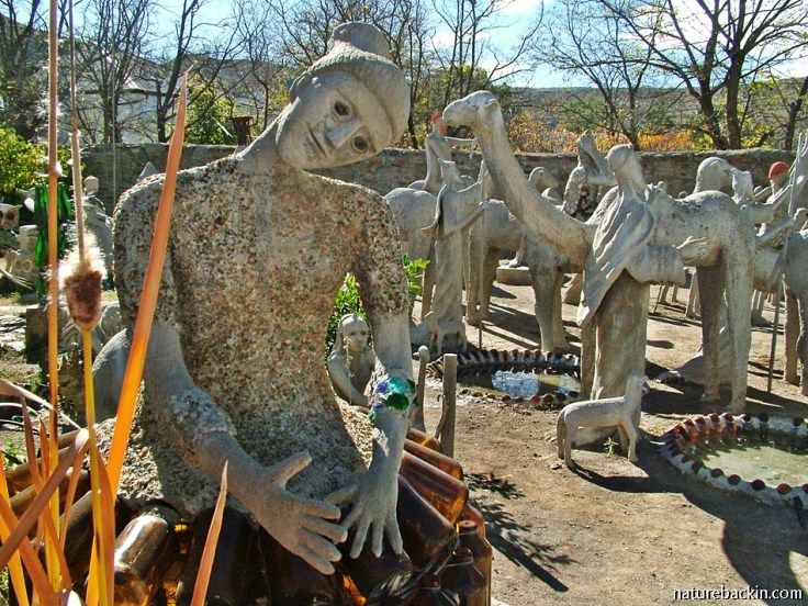 One of the hostesses, Camel Yard, Owl House, South Africa
