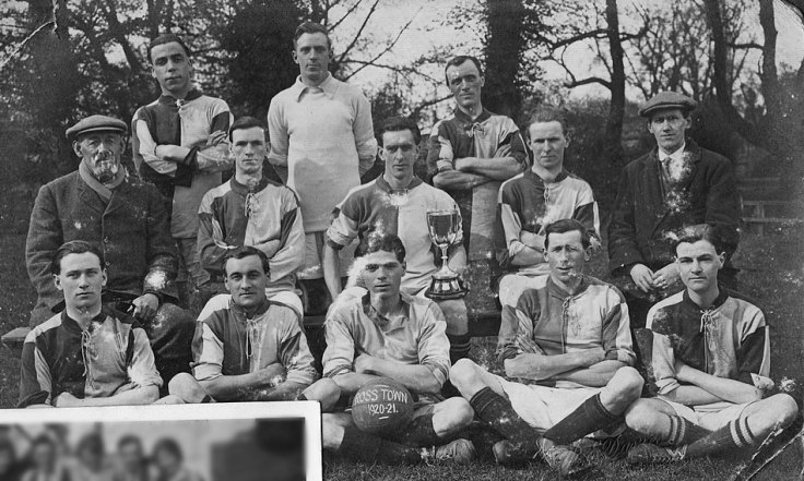 Country football team, England, 1920s