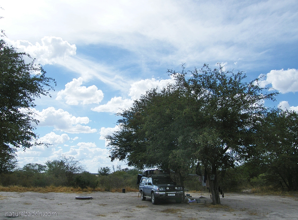 Leopard Pan campsite at the Central Kalahari Game Reserve, Botswana