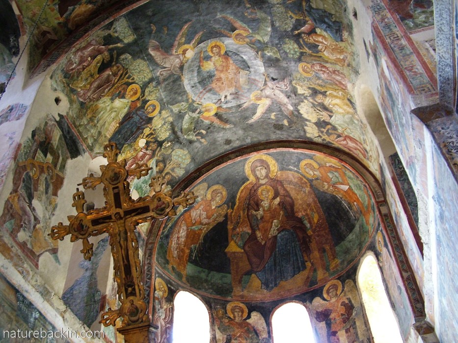 Frescoes Pantanassa church, Mystras, Greece